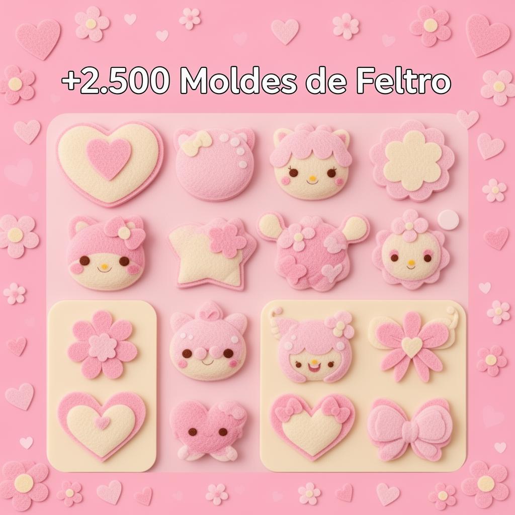 +2.500 Moldes de Feltro
